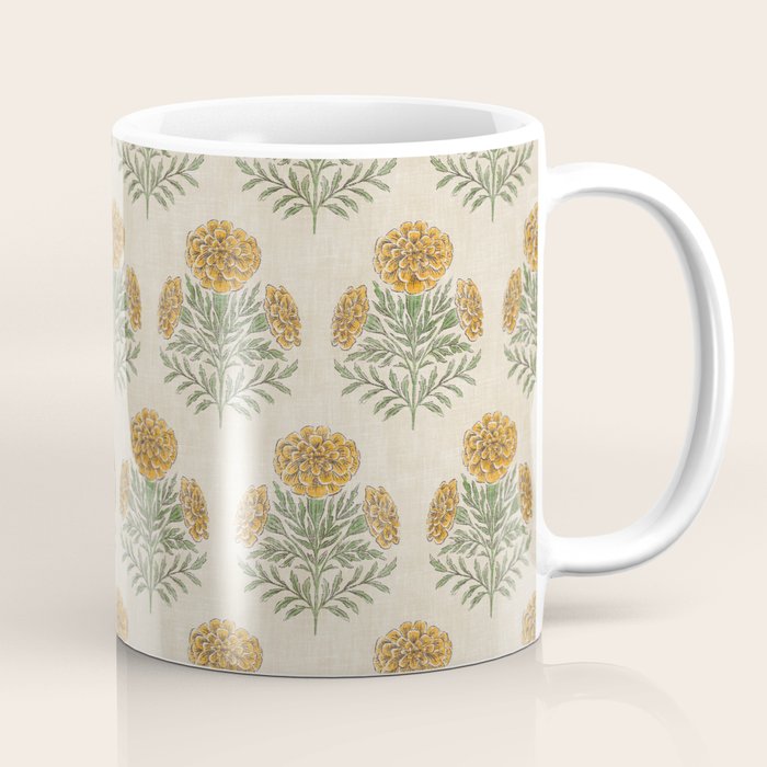 Marigold - golden yellow Coffee Mug Gallery Image 1