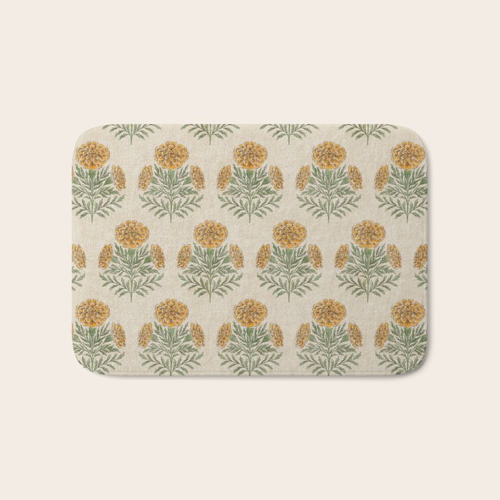 Marigold - golden yellow Bath Mat Gallery Image 1