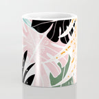 Veronica, Tropical Eclectic Bold Monstera Palm Illustration Nature Modern Colorful Jungle Coffee Mug Gallery Image 4