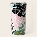 Veronica, Tropical Eclectic Bold Monstera Palm Illustration Nature Modern Colorful Jungle Travel Mug Gallery Image 1