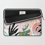 Veronica, Tropical Eclectic Bold Monstera Palm Illustration Nature Modern Colorful Jungle Laptop Sleeve Gallery Image 2