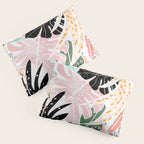 Veronica, Tropical Eclectic Bold Monstera Palm Illustration Nature Modern Colorful Jungle Pillow Sham Gallery Image 3