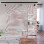 Blush Pink Palm Leaves Dream - Cali Summer Vibes #2 #tropical #decor #art #society6 Wall Mural Gallery Image 1