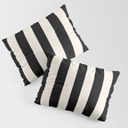 Black And Cream White Vertical Stripes Pillow Sham Gallery Image 3