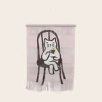 Tea time with cat Wall Hanging Gallery Image 1