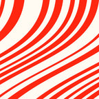 Wavy Stripes I - Red & White Candy Cane Coffee Mug Gallery Image 2