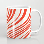 Wavy Stripes I - Red & White Candy Cane Coffee Mug Gallery Image 1