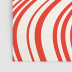 Wavy Stripes I - Red & White Candy Cane Poster Gallery Image 3