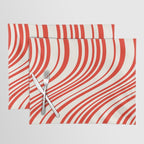 Wavy Stripes I - Red & White Candy Cane Placemat Gallery Image 1