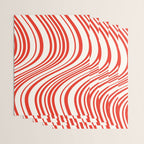 Wavy Stripes I - Red & White Candy Cane Wrapping Paper Gallery Image 3