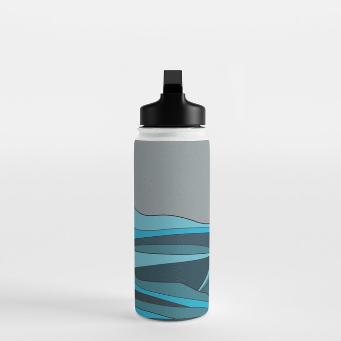 The ocean, waves and sun Water Bottle Gallery Image 3