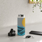The ocean, waves and sun Water Bottle Gallery Image 4