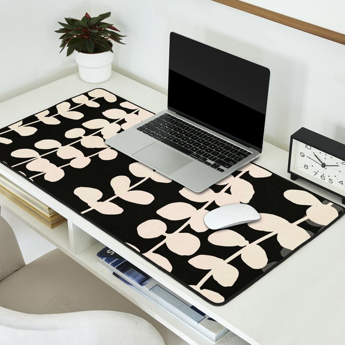 Minimal Abstract Leaves 17 Desk Mat Gallery Image 2