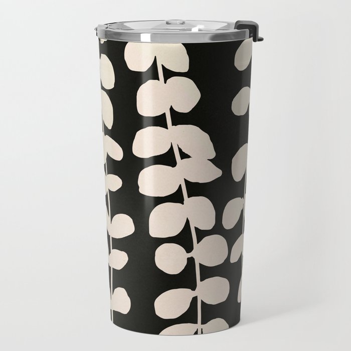 Minimal Abstract Leaves 17 Travel Mug Gallery Image 2