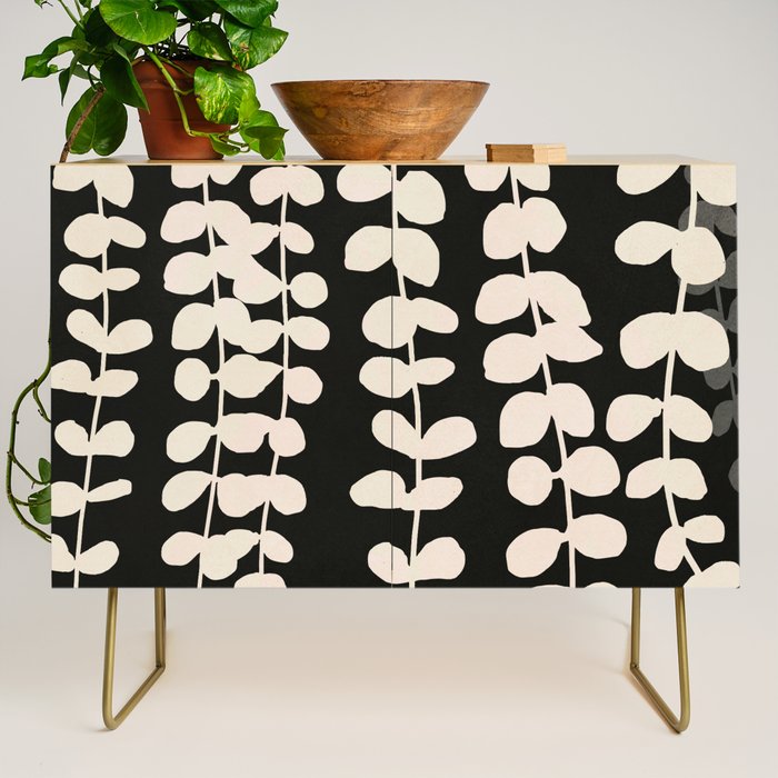 Minimal Abstract Leaves 17 Credenza Gallery Image 1