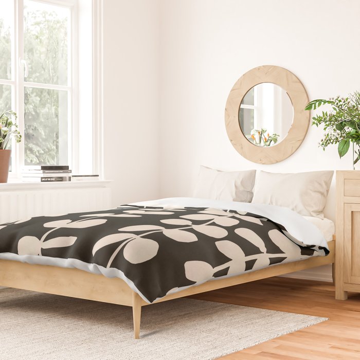 Minimal Abstract Leaves 17 Duvet Cover Gallery Image 2