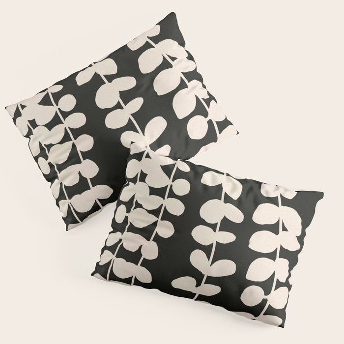 Minimal Abstract Leaves 17 Pillow Sham Gallery Image 3
