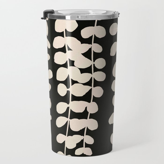 Minimal Abstract Leaves 17 Travel Mug Gallery Image 3