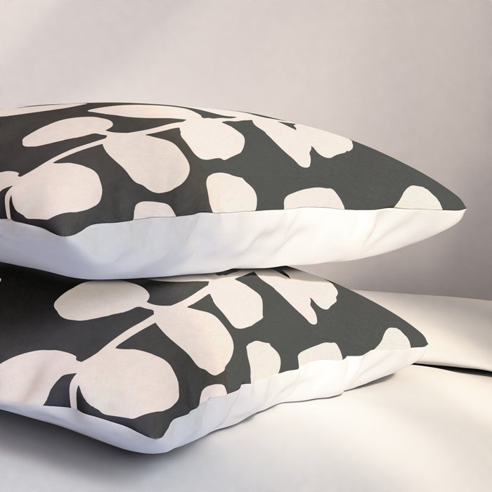 Minimal Abstract Leaves 17 Pillow Sham Gallery Image 3