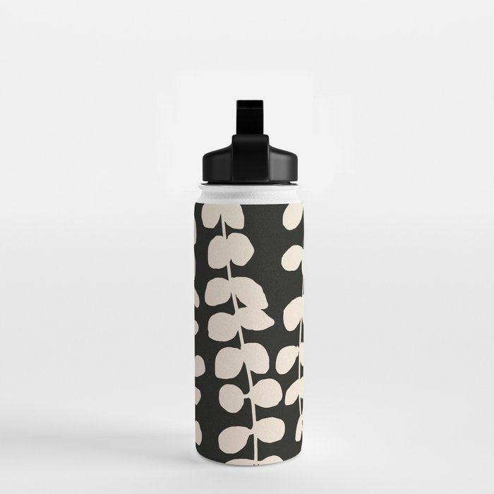 Minimal Abstract Leaves 17 Water Bottle Gallery Image 2