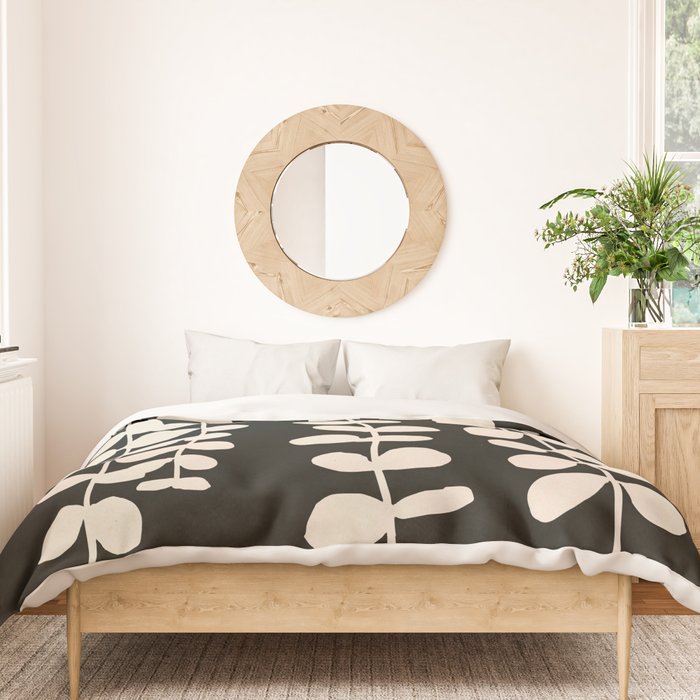 Minimal Abstract Leaves 17 Duvet Cover Gallery Image 3
