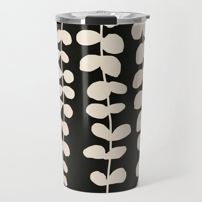 Minimal Abstract Leaves 17 Travel Mug Gallery Image 1