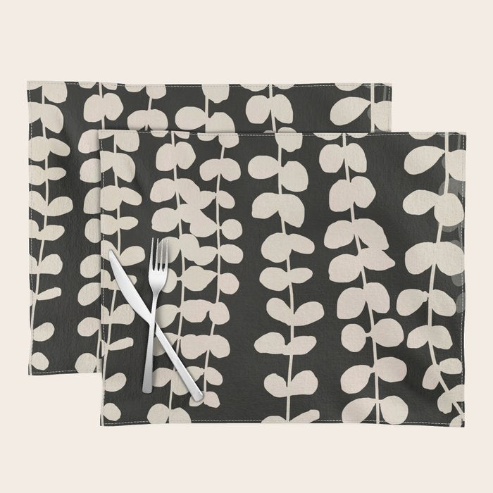 Minimal Abstract Leaves 17 Placemat Gallery Image 1