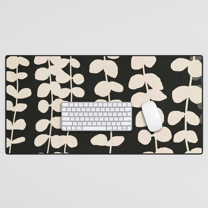 Minimal Abstract Leaves 17 Desk Mat Gallery Image 1