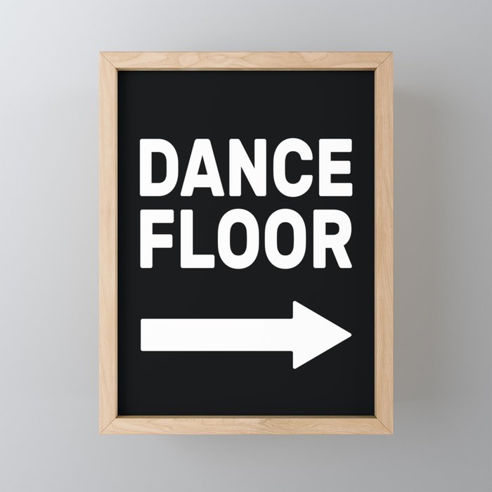 Dance Floor (arrow pointing right) Mini Art Print Gallery Image 1