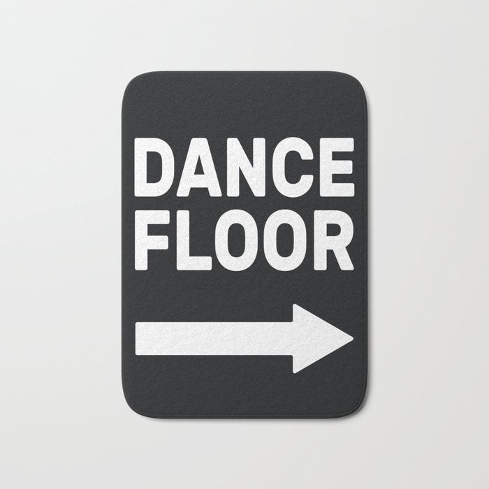 Dance Floor (arrow pointing right) Bath Mat Gallery Image 1