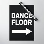 Dance Floor (arrow pointing right) Wrapping Paper Gallery Image 1