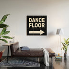 Dance Floor (arrow pointing right) Wood Wall Art Gallery Image 2
