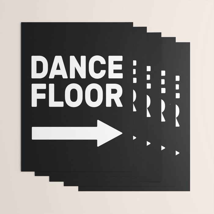 Dance Floor (arrow pointing right) Wrapping Paper Gallery Image 3