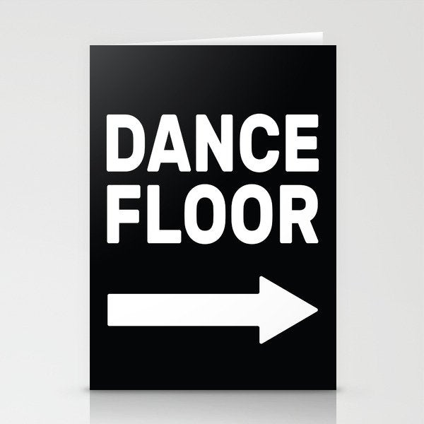 Dance Floor (arrow pointing right) Stationery Card Gallery Image 1