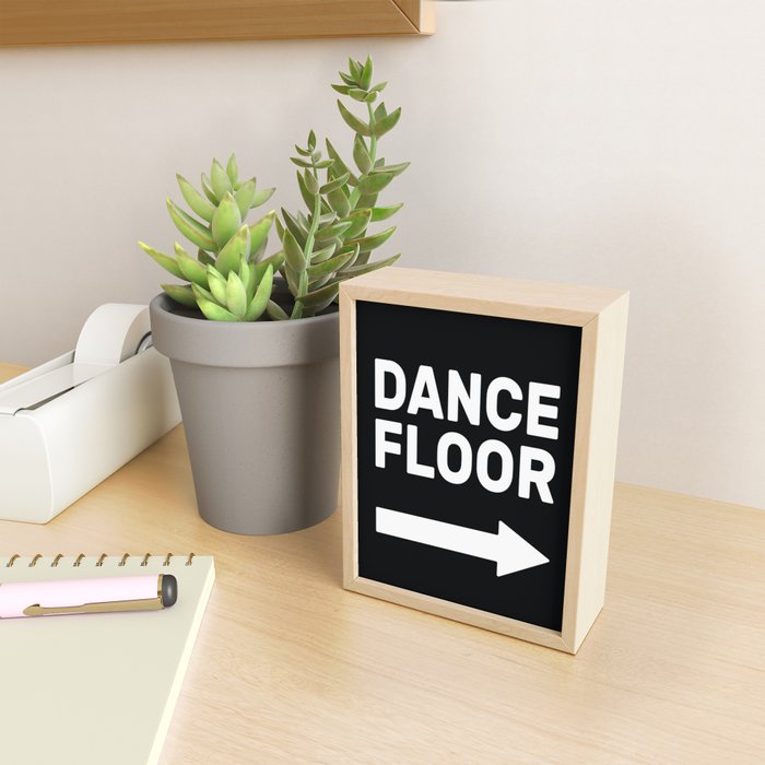 Dance Floor (arrow pointing right) Mini Art Print Gallery Image 2