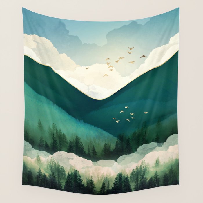 Emerald Hills Wall Tapestry Gallery Image 4