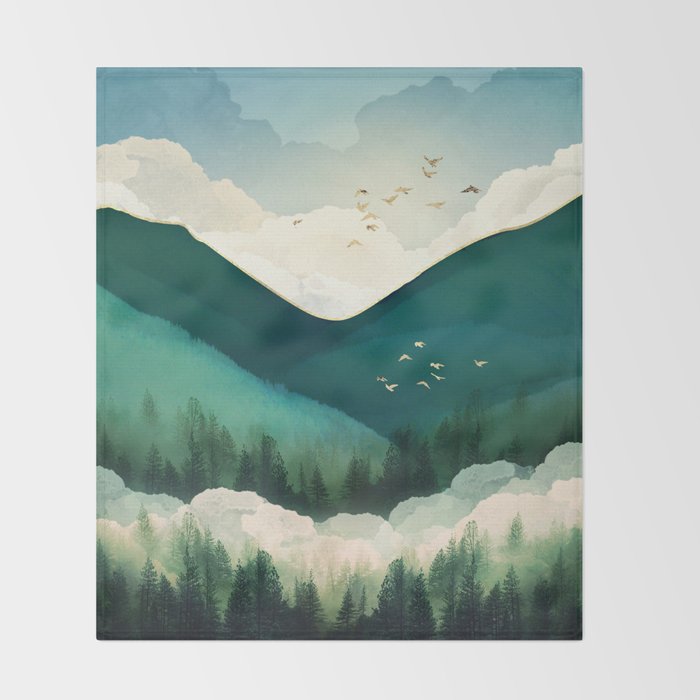 Emerald Hills Throw Blanket Gallery Image 2