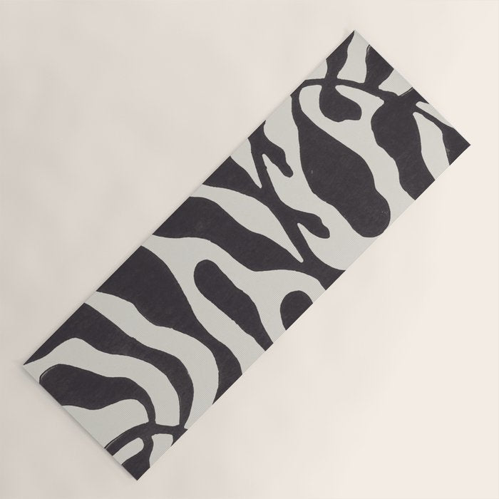 One Hundred-Leaved Plant #21 / Lino Print Yoga Mat Gallery Image 1