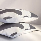 One Hundred-Leaved Plant #21 / Lino Print Pillow Sham Gallery Image 3