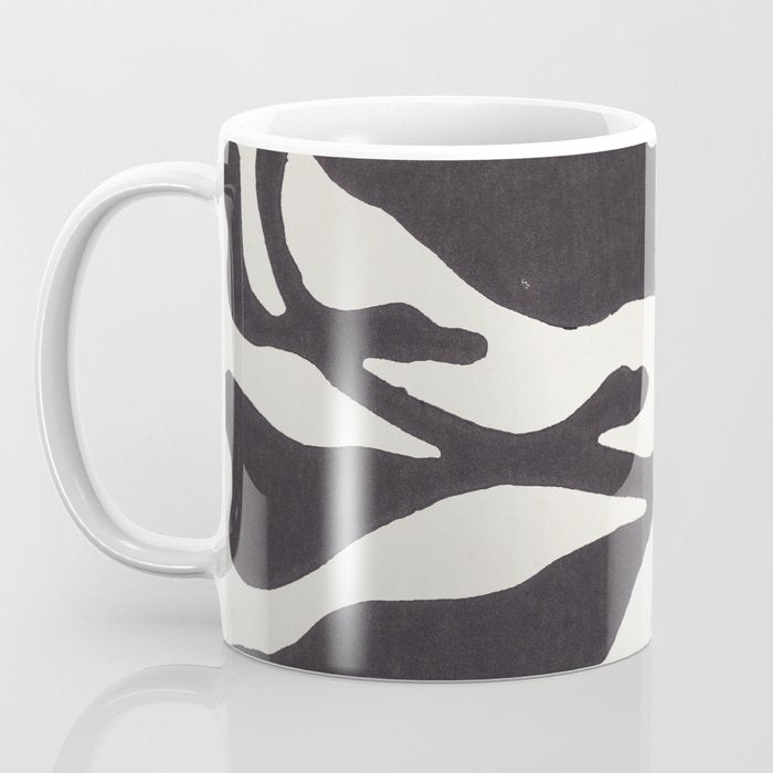 One Hundred-Leaved Plant #21 / Lino Print Coffee Mug Gallery Image 3