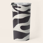 One Hundred-Leaved Plant #21 / Lino Print Travel Mug Gallery Image 3