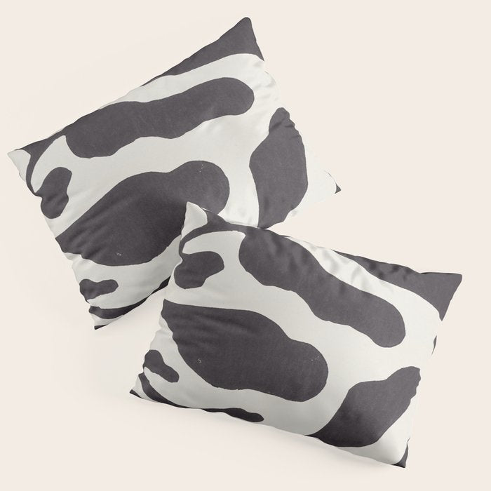 One Hundred-Leaved Plant #21 / Lino Print Pillow Sham Gallery Image 3