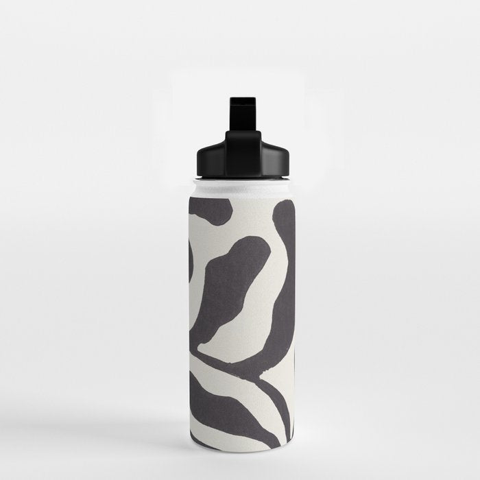 One Hundred-Leaved Plant #21 / Lino Print Water Bottle Gallery Image 2