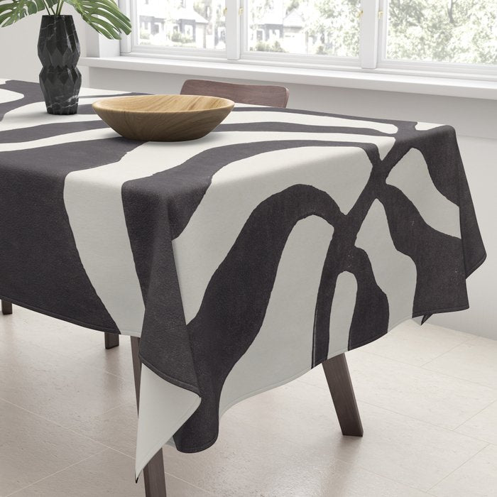 One Hundred-Leaved Plant #21 / Lino Print Tablecloth Gallery Image 3