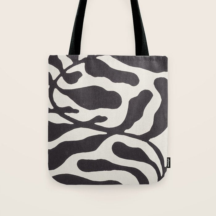 One Hundred-Leaved Plant #21 / Lino Print Tote Bag Gallery Image 1