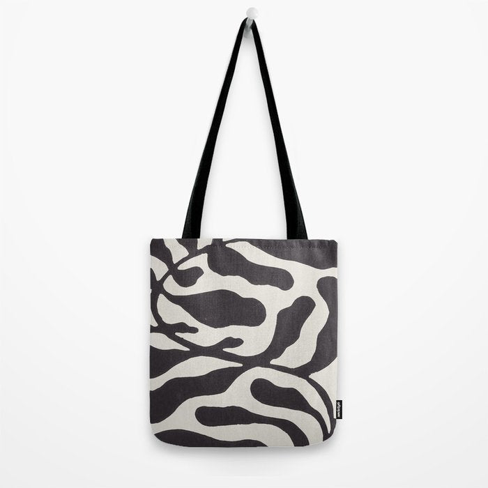 One Hundred-Leaved Plant #21 / Lino Print Tote Bag Gallery Image 2