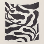 One Hundred-Leaved Plant #21 / Lino Print Wall Tapestry Gallery Image 4