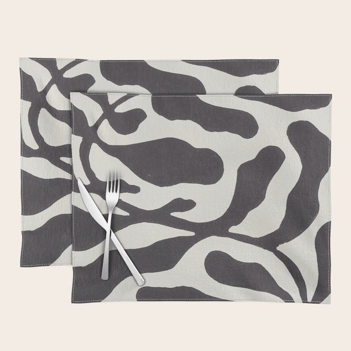 One Hundred-Leaved Plant #21 / Lino Print Placemat Gallery Image 1