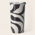 One Hundred-Leaved Plant #21 / Lino Print Travel Mug Gallery Image 2