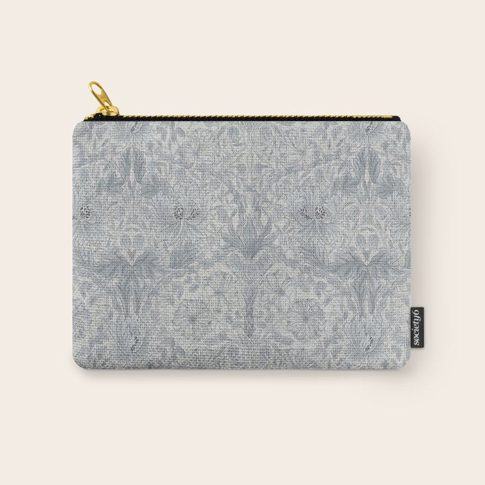 William Morris Honeysuckle & Tulip Cloud Grey Carry All Pouch Gallery Image 1